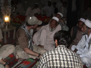 A late-night meeting with Malik Noorafzhal and other elders